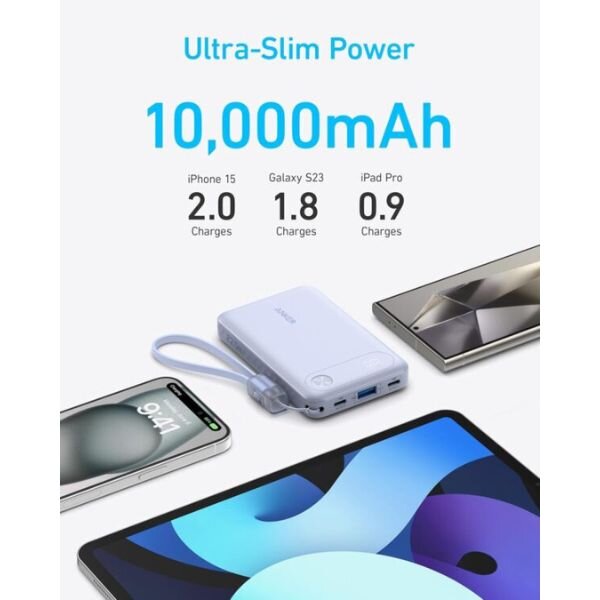 Anker 10000mAh 22.5W Power Bank – Fast Charging For Devices by Anker — view 3