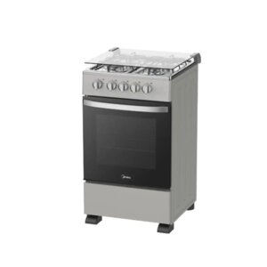 Midea 50x60 4-Burner Gas Cooker Silver 50E3G1H-SL