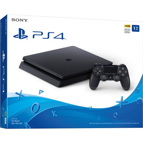 Sony PS4 Slim Gaming Console -1TB(Black) by Sony