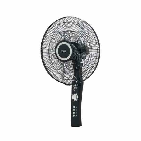 Mika 16 Inch Standing Fan Black & Silver MFS1625BS by FANS — view 2