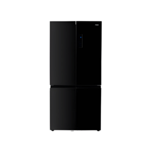 MIKA 592L 4 Door No Frost Fridge Black Glass MRNF4D592GBV
