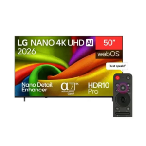 LG 50-Inch NANO 4K AI NU85 Smart TV – 50NU850BLA