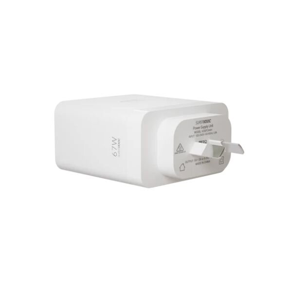 Oppo 67W SuperVOOC 2.0 Fast Power Adapter | USB-C Charger - White by Oppo — view 5