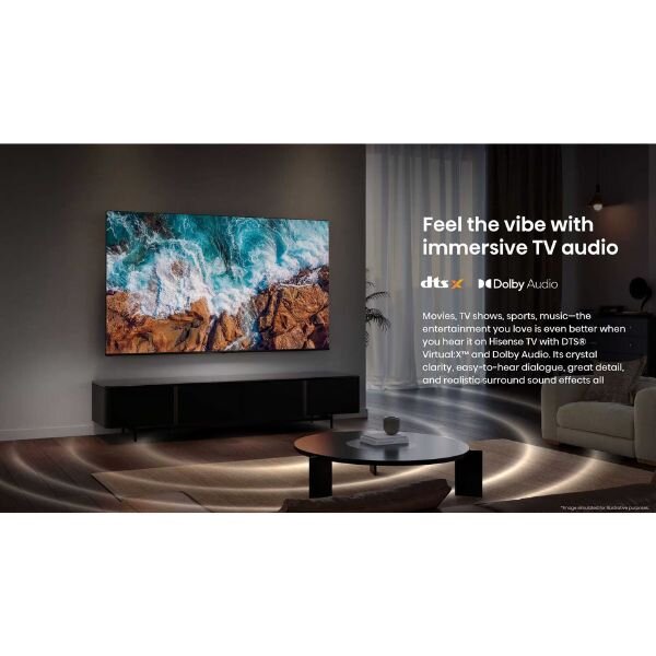 Hisense 65A6Q 65-inch 4K Smart TV – VIDAA OS, LED Panel, 450 Nits Brightness, VESA Mount 65A6Q by Hisense — view 2