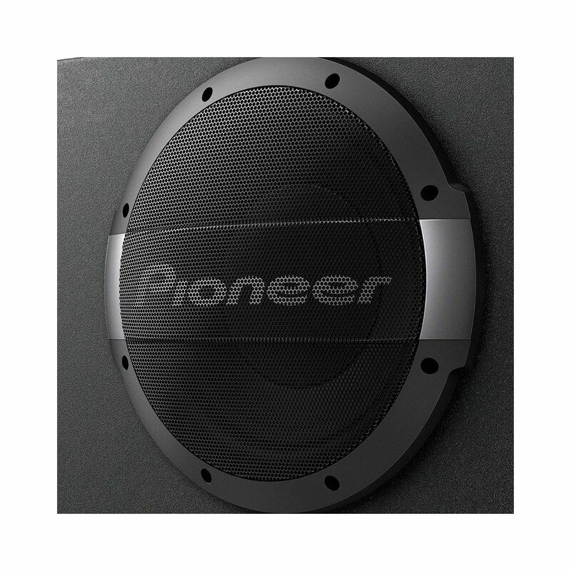 PIONEER TS-WX1010LA 10" Shallow Mount Sealed Enclosure With Built-in Amplifier by Woofers(carseat, Mount)