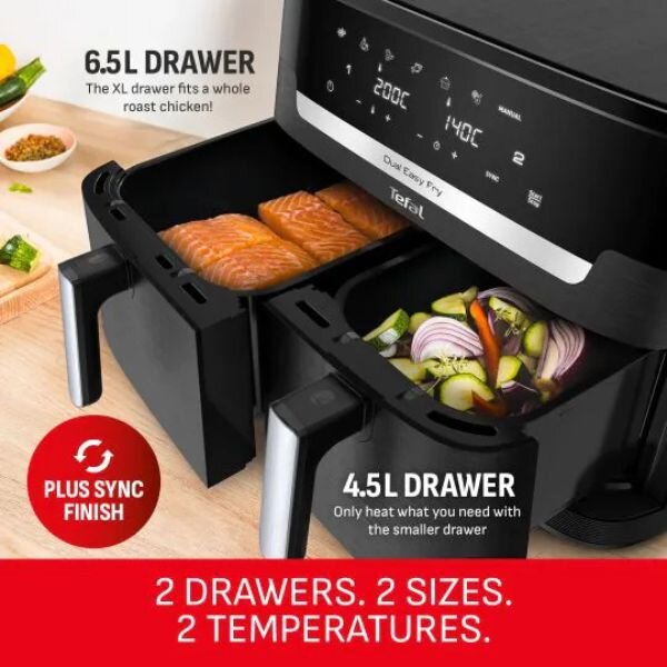 Tefal Easy Fry Dual XXL EY9428G0 11L Air Fryer by Tefal — view 4