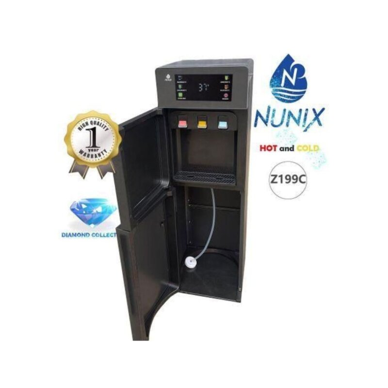 Nunix Z199C Bottom Load Water Dispenser - Hot, Normal And Cold Water, Touch Screen, Energy Efficient by Nunix