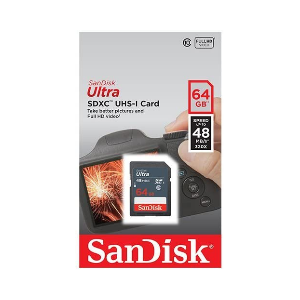 SanDisk Ultra SDHC 64GB 48MB/s Class 10 UHS-I by Sandisk