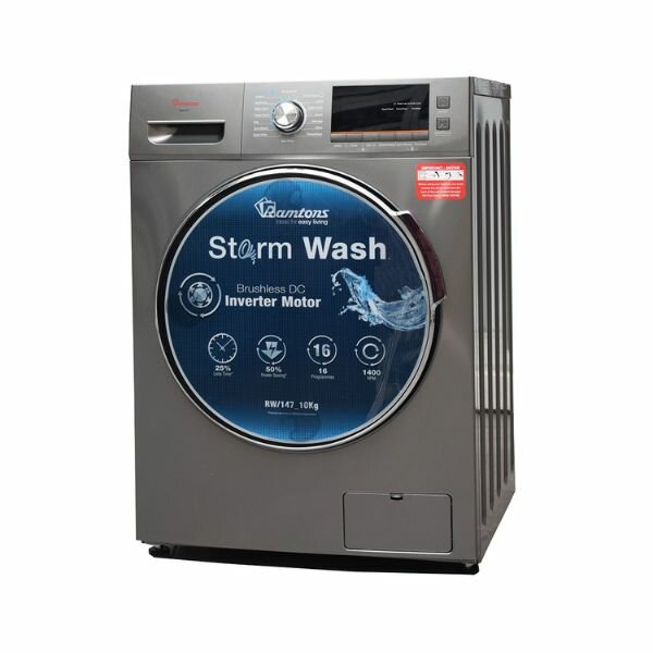 Ramtons 10KG FRONT LOAD WASHER RW/147 FULLY AUTOMATIC 1400RPM by Ramtons