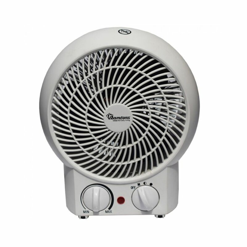 RAMTONS WHITE FAN HEATER, 2 HEAT SETTINGS- RM/475 by Heaters