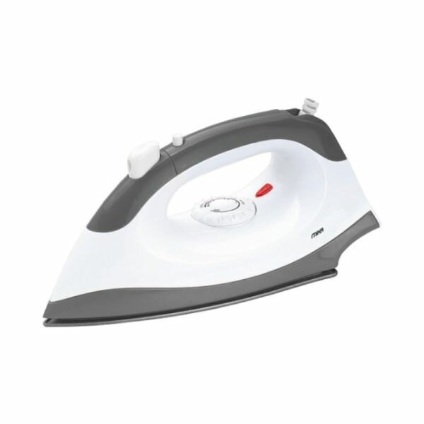 Mika Dry Iron, Non-Stick Soleplate, White & Grey MDIR268 by Mika