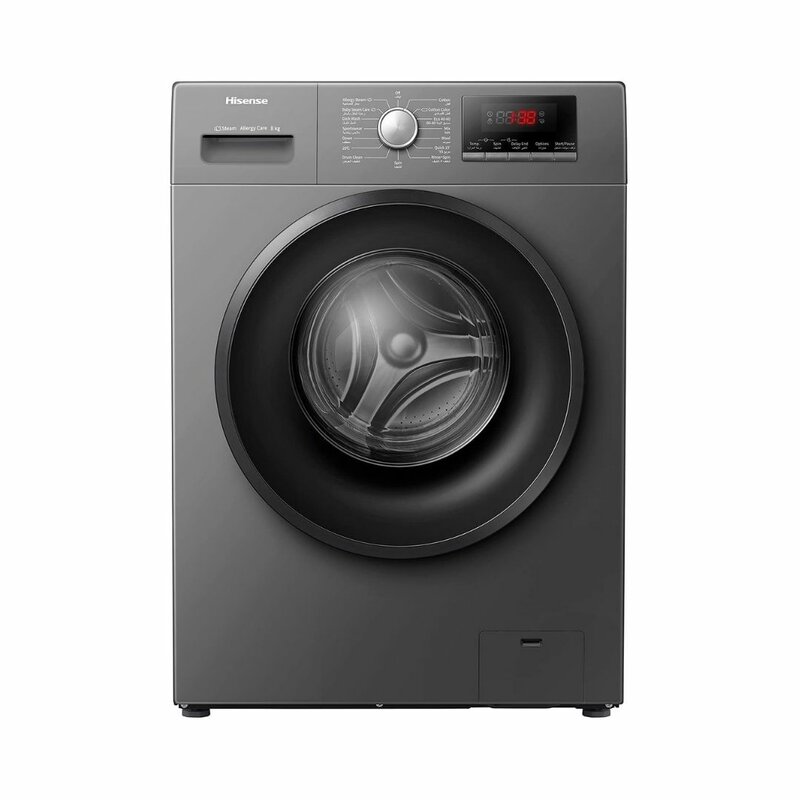 Hisense WFPV8012EMT Washing Machine 8 KG Front Load Fully Automatic – WDQV8012EMT by Hisense