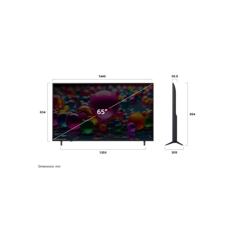 LG 65UA8000 65 Inch 4K UHD Smart TV With WebOS 25 by LG — view 2