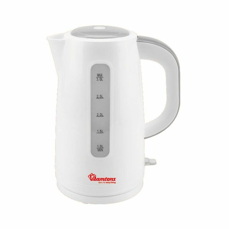 RAMTONS RM/567 CORDLESS ELECTRIC KETTLE 3 LITRES WHITE by Ramtons