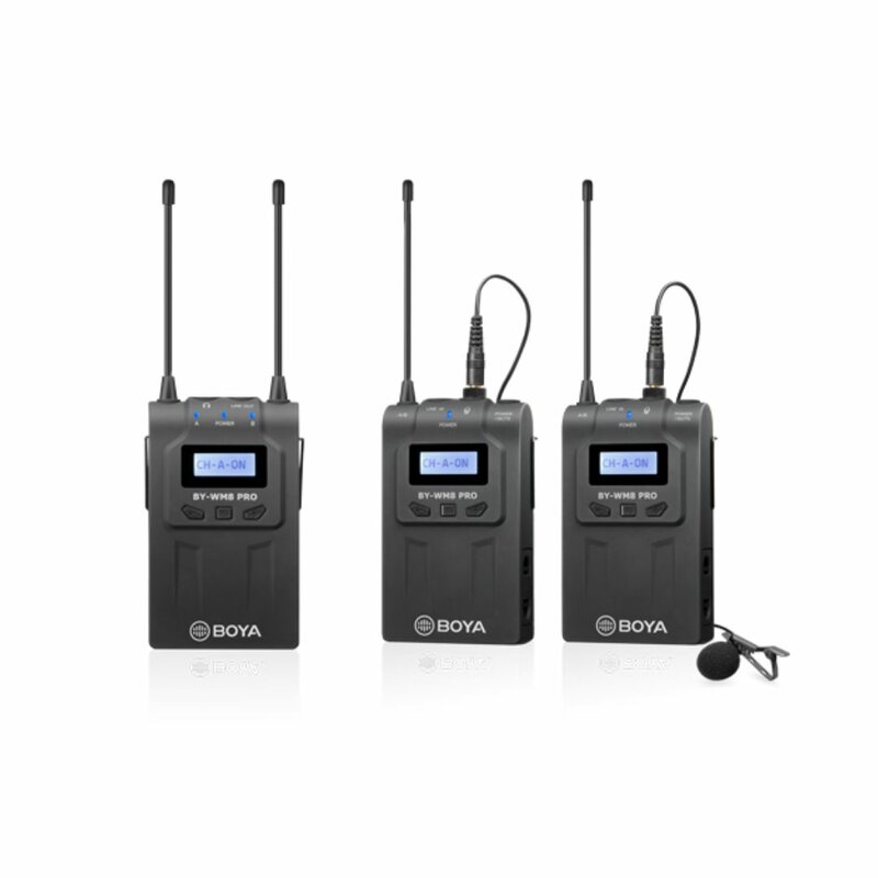 BOYA BY-WM8 Pro-K1 UHF Dual-Channel Wireless Lavalier System by BOYA