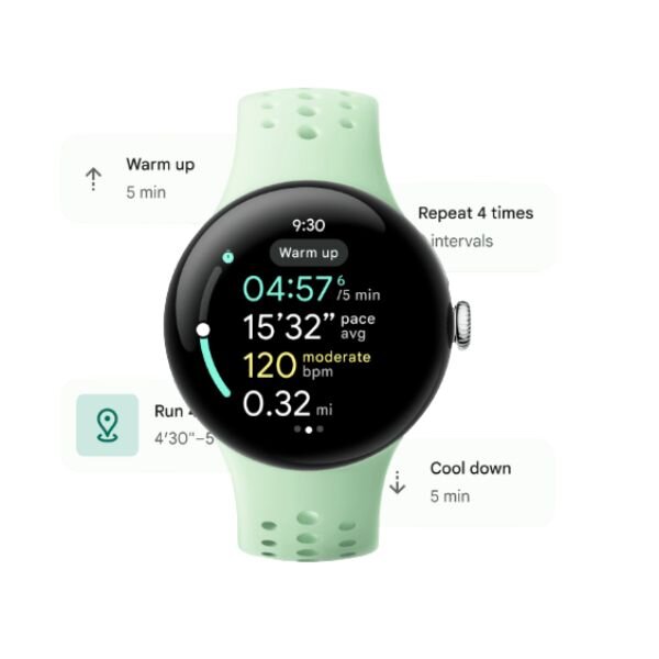 Google Pixel Watch 3 45mm - GPS, Bluetooth, Wi-Fi, 4G LTE And UMTS by Google — view 5