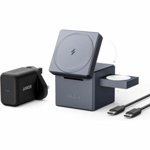 ANKER 3-in-1 Cube With MagSafe – Wireless Charging Station For IPhone, AirPods, And Apple Watch