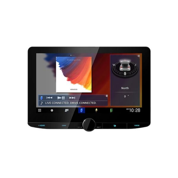 Kenwood DMX9720XS – 10.1 Inches  Floating HD Touchscreen Car Stereo With Wireless Apple CarPlay & Android Auto by Kenwood — view 2