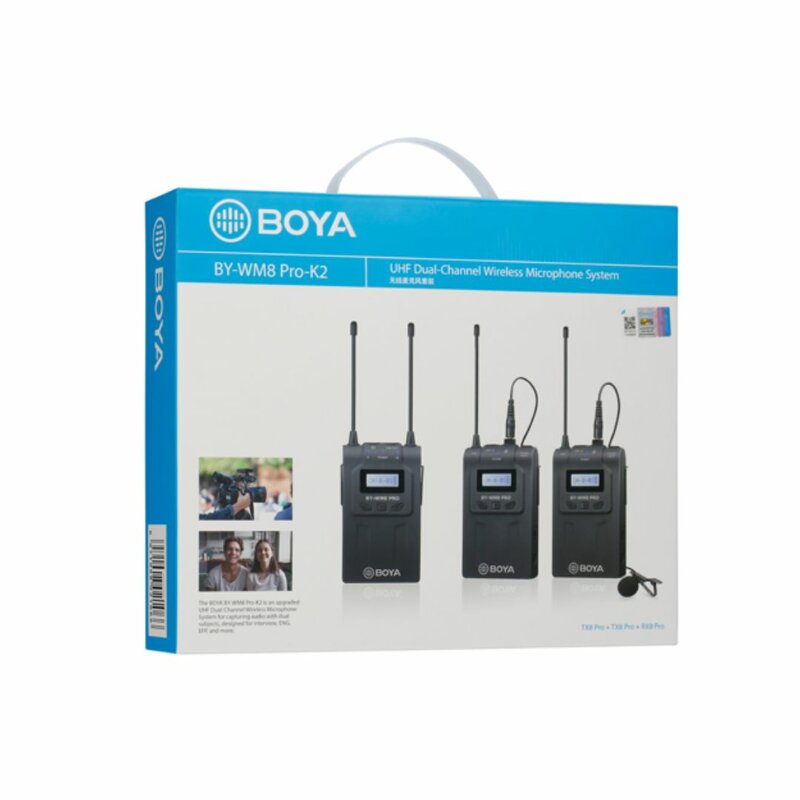 BOYA BY-WM8 Pro-K2 UHF Dual-Channel Wireless Lavalier System by BOYA — view 4