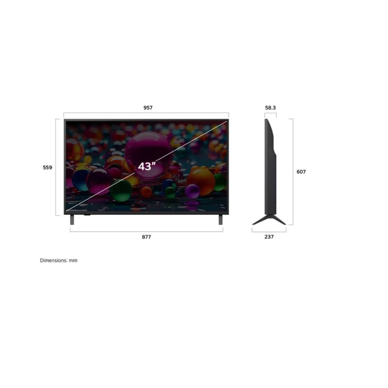 LG 43UA80006 43 Inch 4K UHD Smart TV With WebOS 25 by LG — view 2