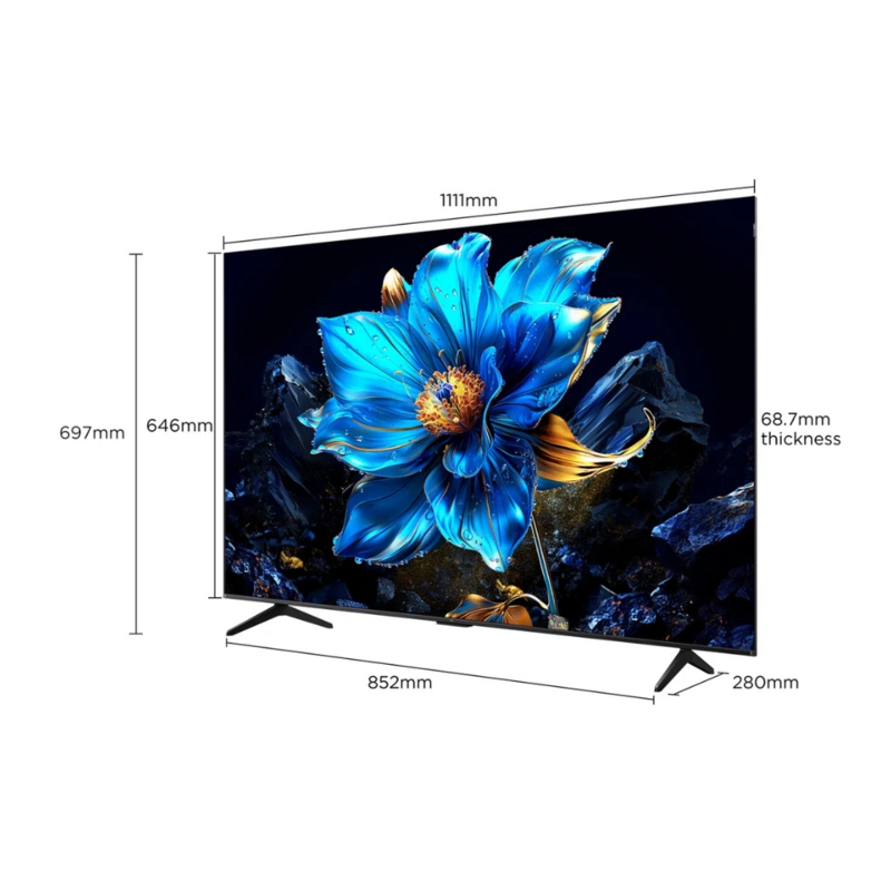 TCL 50 Inch 4K QLED Smart TV With Dolby Atmos And Google TV - 50T6D (2026 Model) by TCL — view 2
