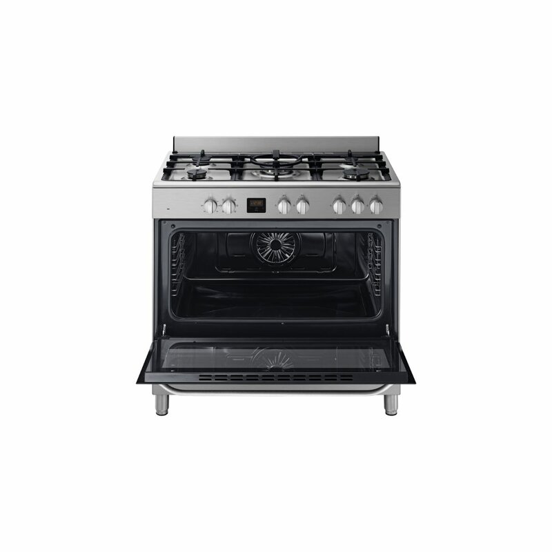 Samsung 5 Gas Cooker - Stainless Steel, 90CM*60CM  NY90T5010SS by Samsung — view 4