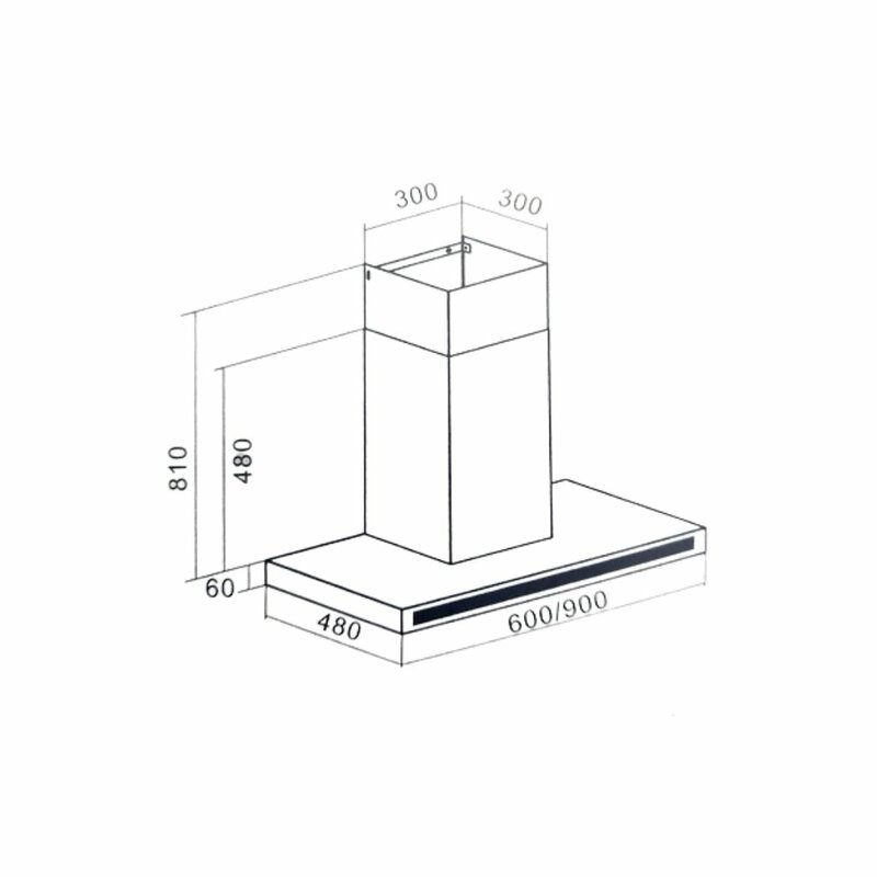 Newmatic H64.6S Kitchen Chimney Hood by Newmatic — view 2