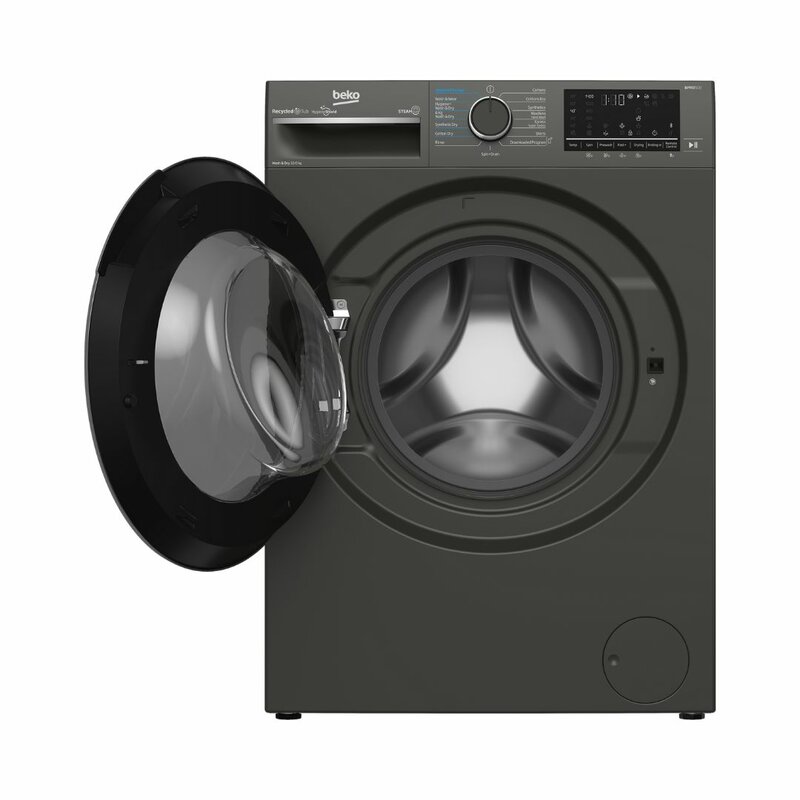 Beko BWD106 Front Load Washer Dryer, 10/6KG - Grey by Other — view 2