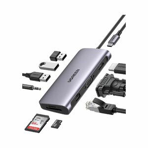 UGREEN USB-C 10 In 1 Docking Station (Space Gray) – CM179