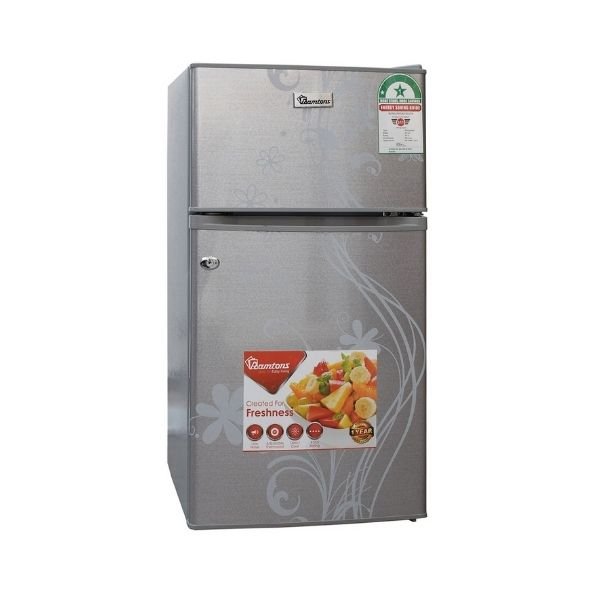 Ramtons 90 LITRES DOUBLE DOOR DIRECT COOL FRIDGE, SILVER- RF/222 by Ramtons
