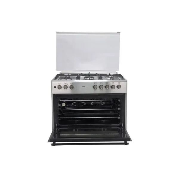Mika 5-Burner Gas Cooker With Electric Oven White – MST905G2WEF10HI by Mika
