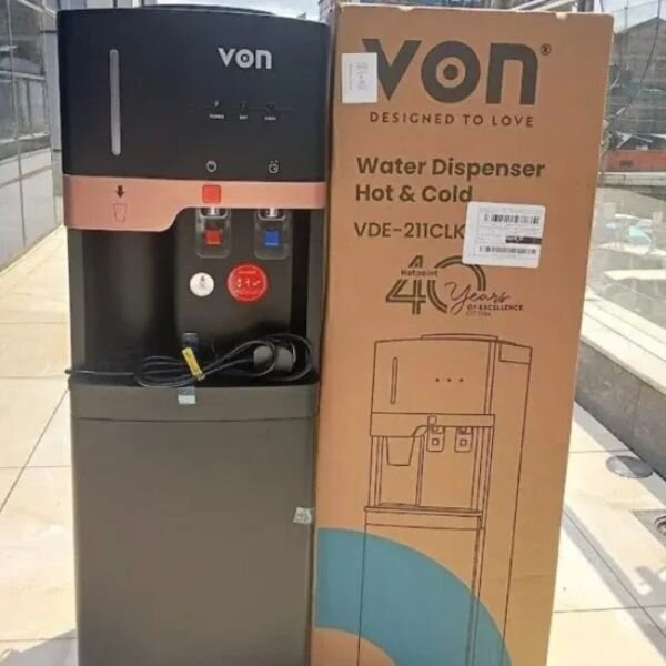 Von VDE-211CLK Electric Cooling Dispenser - Matte Black by Von
