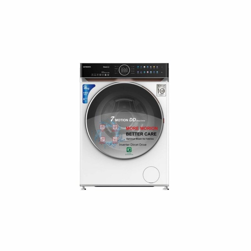 SKYWORTH F90458ND 9kg Front Washing Machine With 6KG Dryer 1400RPM, White by Other