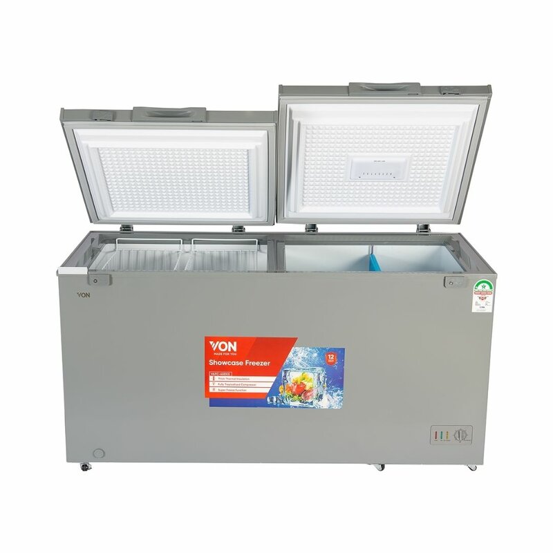 Von VAFC-35DXS Chest Freezers, 342L - Grey by Other