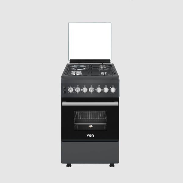 Von Cooker 3 Gas + 1 Electric - VCF563141NFG, Graphite Grey by Von